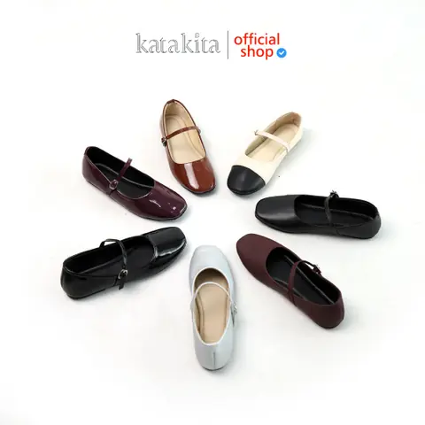 Katakita - Katakita Bianca Mary Jane Flats Shoes Wanita Sepatu Balet Women Shoes