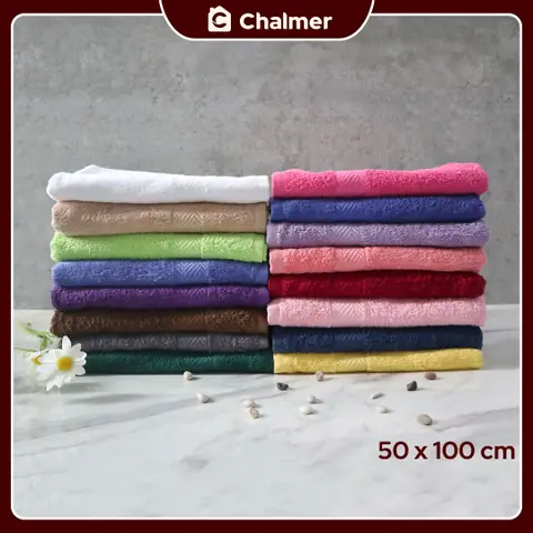 Chalmer - Handuk Mandi Chalmer 50 x 100 cm Ukuran Medium Handuk Travel Handuk Kepala