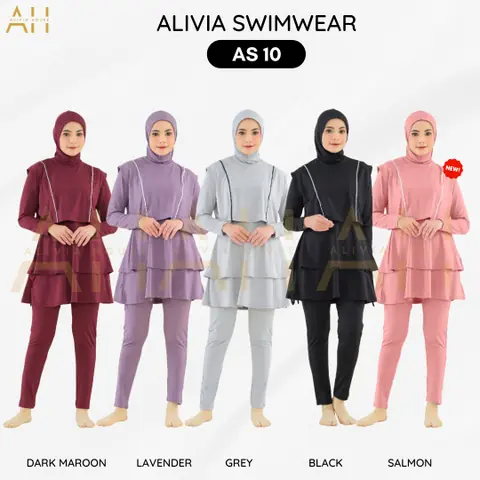 Alivia House - ALIVIA SWIMWEAR 10 Baju Renang Muslimah Baju renang wanita Pakaian Renang Wanita