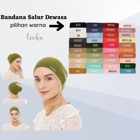 Leika Hijab - Bandana Salur PREMIUM