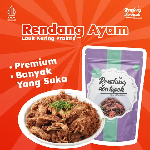 Rendang Den Lapeh - Rendang Ayam Asli Padang Rendang Premium