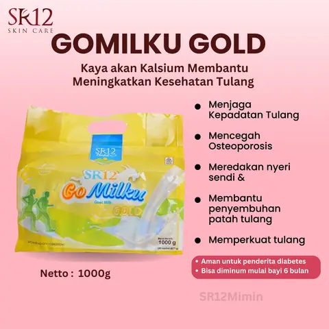 SR12 Gomilku Gold Susu Kambing Etawa Tanpa Gula Rendah Kolesterol Sachet