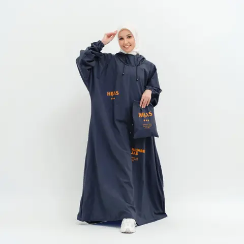 South Legend - Jas Hujan Gamis Wanita Muslimah Premium Non Zipper by Hijas