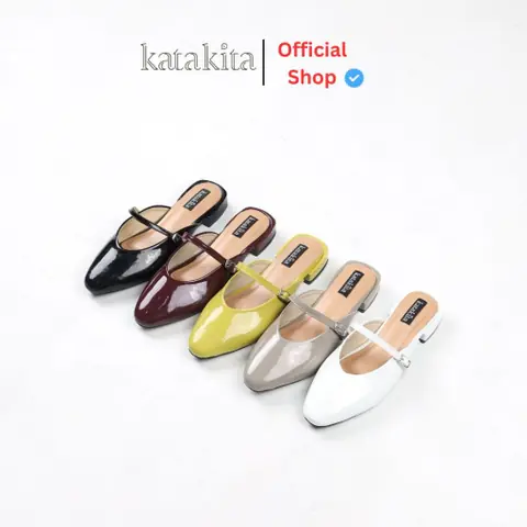 Katakita - Katakita Lavenya Mules Wanita Heels / Sepatu Mules Wanita 3cm
