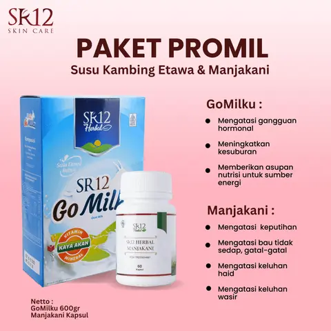 SR12 Paket Promil Gomilku Susu Kambing Etawa Dan Manjakani