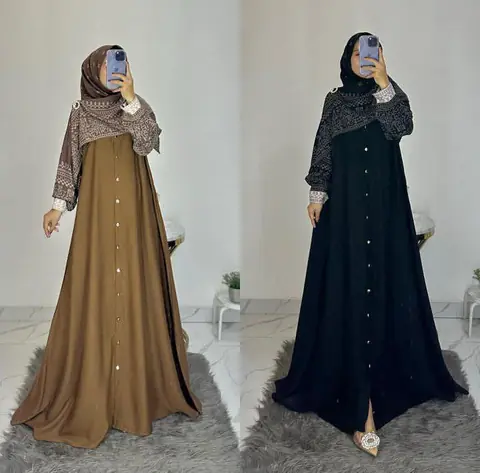 Khisna collection - New model gamis wanita dewasa terbaru set hijab ALMA