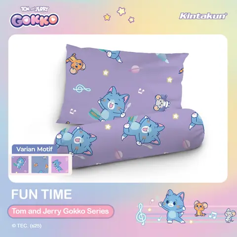 Kintakun - Kintakun Tom And Jerry Gokko Series Sarung Bantal Guling 34 x 100 Dluxe Microfiber