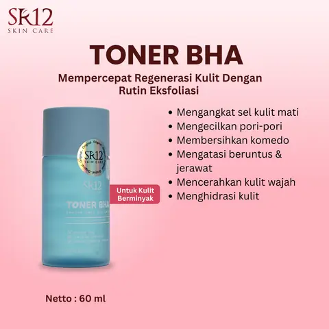 SR12 Toner BHA Toner Eksfoliasi Kulit Berminyak Dan Berjerawat