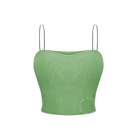 Youhave - Tanktop Tali Spaghetti Tank Top Wanita Tali Tipis Busa Bra Sport Bra 100053