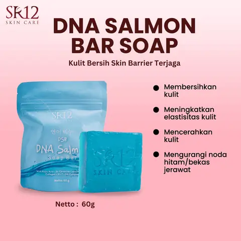 SR12 DNA Salmon Soap Bar Memperbaiki Skin Barrier Dan Mencerahkan Kulit