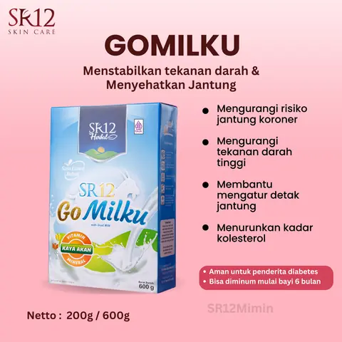 SR12 Gomilku Susu Kambing Etawa Untuk Kesehatan Jantung