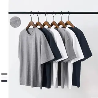 Kaos Polos Pria Wanita Cotton Combed Premium - Baju Kaos Pria Wanita Polos Lengan Pendek Round Neck Reguler FIt Terlaris