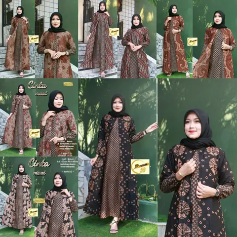 Batik Alfin - Gamiss Batik wanita muslim banyak pilihan motif cantik model kekinian terbaru