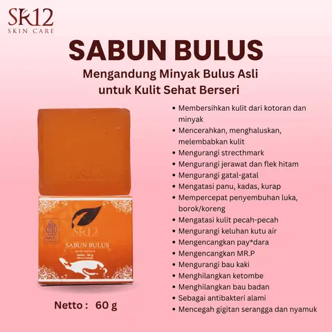 SR12 Sabun Bulus Mengatasi Panu Kadas Kurap Gatal-Gatal Dan Stretchmark