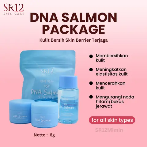SR12 DNA Salmon Paket Perawatan Wajah Cerah Dan Glowing