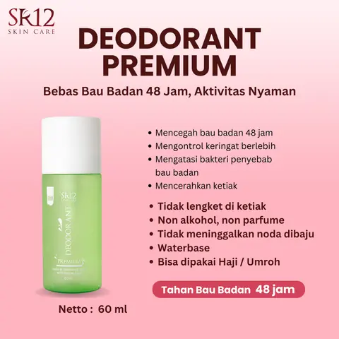 SR12 Deodorant Spray Premium Menahan Bau Badan 48 Jam