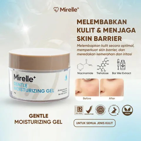 Mirelle - Mirelle+ Gentle Moisturizing Gel 30g Pelembap Wajah Ringan