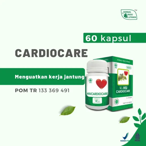 Herbal Indo Utama - CARDIOCARE Membantu menguatkan kinerja jantung dan memperlancar peredaran darah