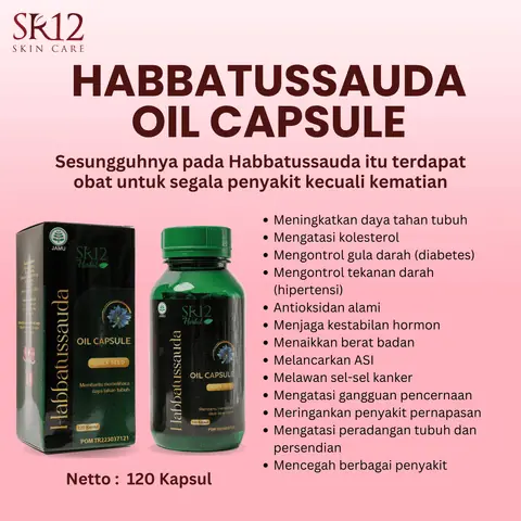 SR12 Habbatussauda Suplemen Herbal Jinten Hitam Untuk Kesehatan Dan Imunitas