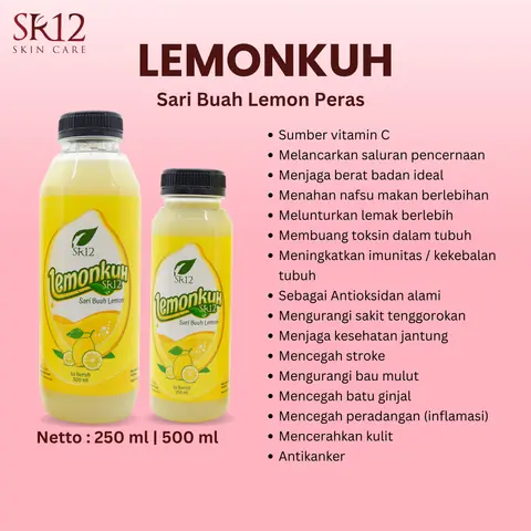 SR12 Lemonkuh Sari Buah Lemon Peras Untuk Meningkatkan Kekebalan Tubuh