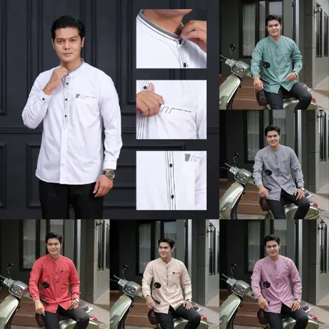 Kois Batik - Baju Muslim Pria Dewasa Modern Simpel Kekinian Keren Motif bagas