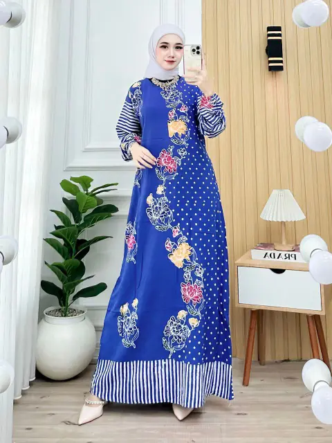 Batik Ayodha - GAMIS HANSEN ALLSIZE STANDART LD 114CM