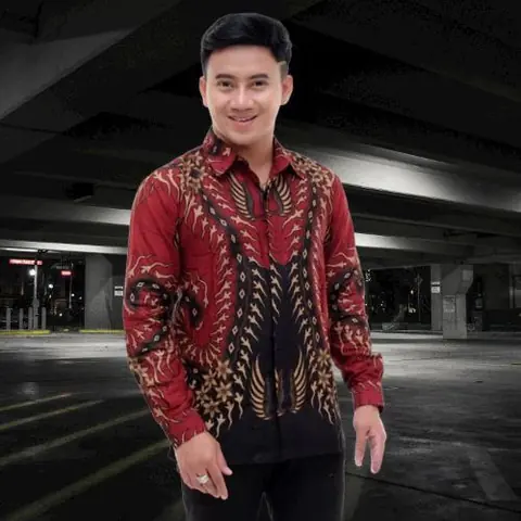 Batik Alfin - Kemejan Batik pria dewasa Lengan panjang motif keris model terbaru nyaman di pakai