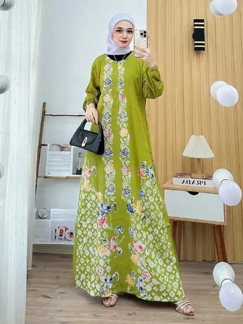 Batik Ayodha - GAMIS KALILA CAP ALLSIZE STANDART LD 114CM