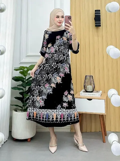 Batik Ayodha - DASTER MINA ALLSIZE JUMBO LD 120CM BATIK CAP