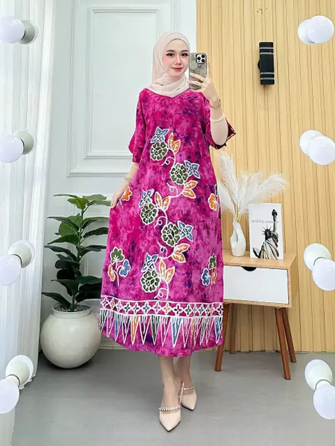 Batik Ayodha - DASTER MONA ALLSIZE JUMBO BATIK CAP