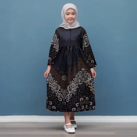 Kois Batik - Gamis batik anak perempuan new terbaru motif danapati