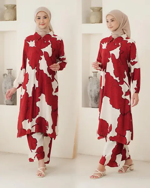 Khisna collection - Oneset tunik bunga wiro bagus