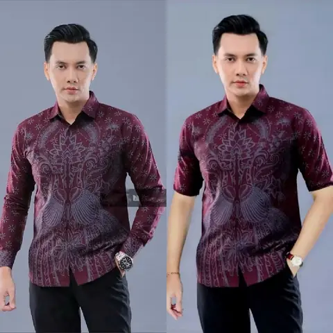 Batik Alfin - Kemejan Batik pria Dewasa Lengan panjang dan lengan pendek motif burung modern terbaru