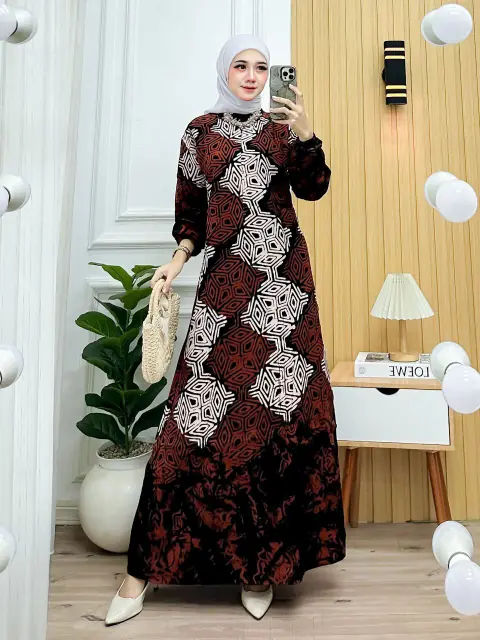 Batik Ayodha - GAMIS SOGAN IRINA ALLSIZE LD 114CM