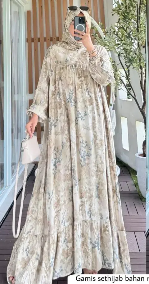 Khisna collection - Drees set hijab Isyana bawah mayung