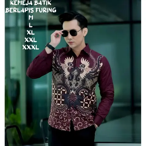 Kois Batik - Kemeja Batik Pria Berlapis Furing Terbaru Adem Dipakai Menyerap kringat motif sigit