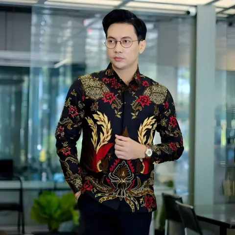 Kois Batik - Atasan Batik Pria Dewasa Kekinian Kantor Kemeja Dan Hem terkeren motif satria