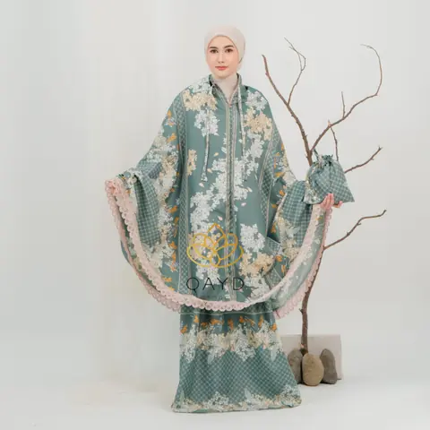 qaydstoreid - BELI 1 GRATIS 1 MUKENA 2IN1 KATUN MOTIF AIRIN PREMIUM