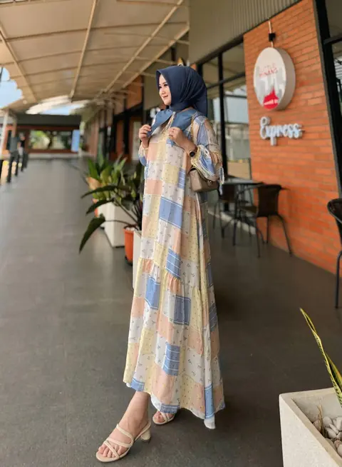 Khisna collection - Miranda drees motif bestseller kekinian bawah lebar