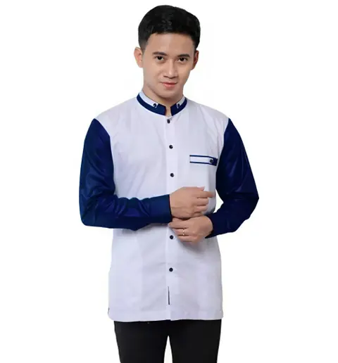 Kois Batik - Baju koko pria dewasa simpel keren motif scoder navy