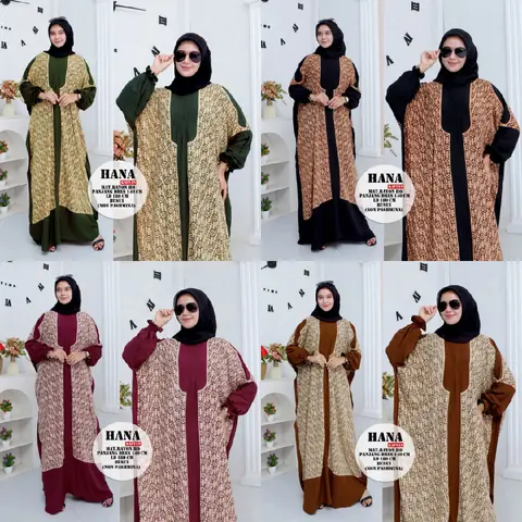 Batik Alfin - Baju wanita Cantik kaftan Hana modern terbaru nyaman di pakai