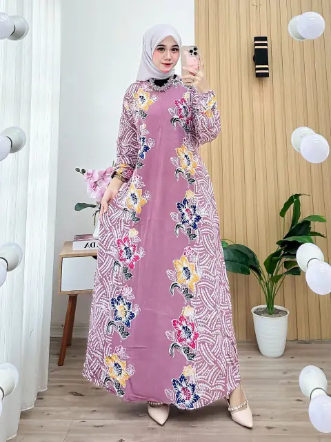 Batik Ayodha - GAMIS LINTAH ALLSIZE STANDART LD 114CM