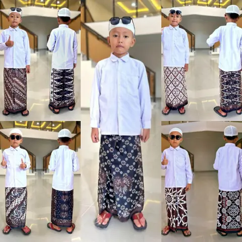 Kois Batik - Sarung anak instan modern anti ribet free peci rajut untuk kesayangan