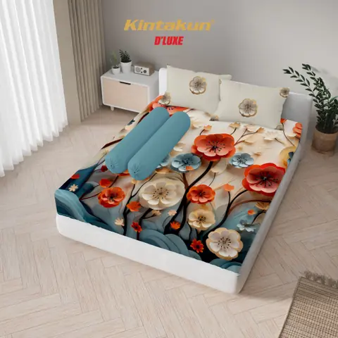 Kintakun - Kintakun Digital Printing 3D Sprei 120/160/180 Lembut Nyaman T25 Double Karet