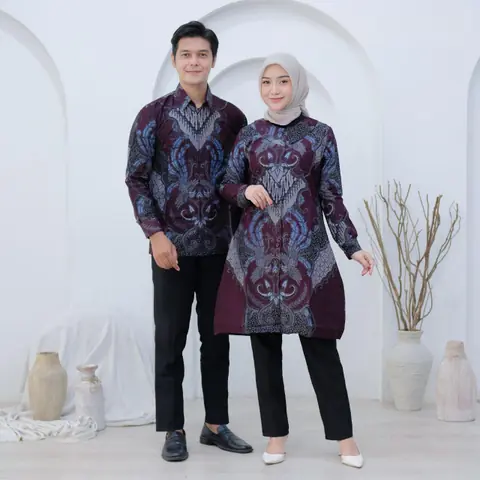 Kois Batik - Argapura Atasan Batik Pria Dan Wanita Boleh Dibeli Terpisah Atau Coupel
