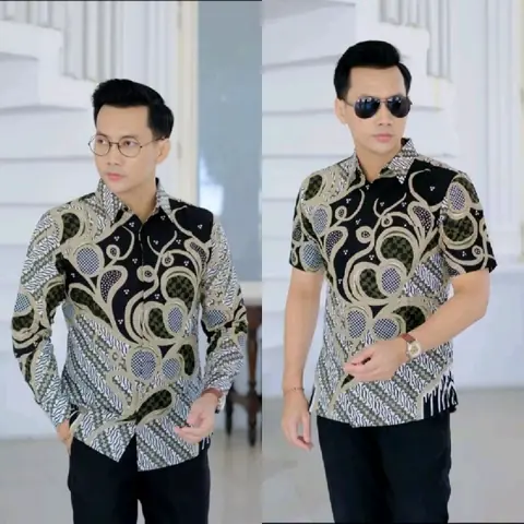 Kois Batik - New Batik Pria Dewasa Sangat nyaman dipakai anti kusut motif mulyo hijau