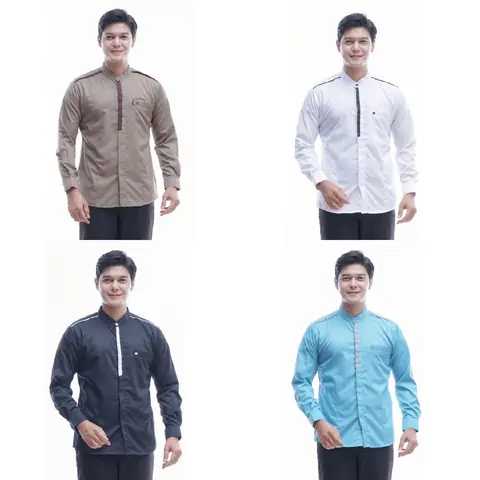 Batik Alfin - Baju koko pria Dewasa Lengan panjang koko model terbaru motif kris nyaman di pakai fre peci putih ra