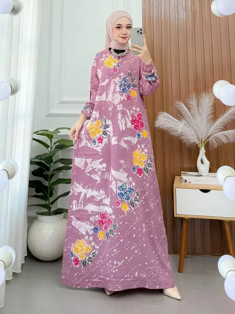 Batik Ayodha - GAMIS ANETA ALLSIZE JUMBO LD 122CM