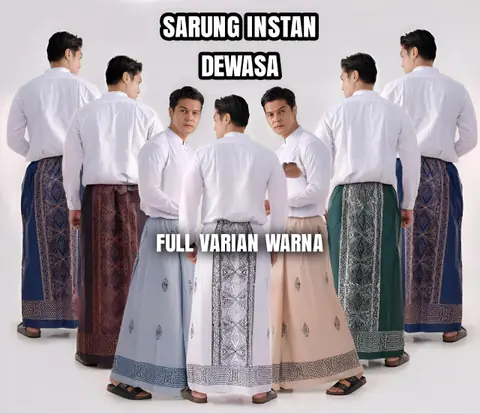 Kois Batik - Sarung instan Pria Dewasa Simpel Anti Ribet Beas Seller Free Peci Rajut