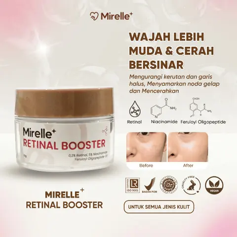 Mirelle - Mirelle+ Retinal Booster Perawatan Malam Anti Aging & Pencerah Kulit